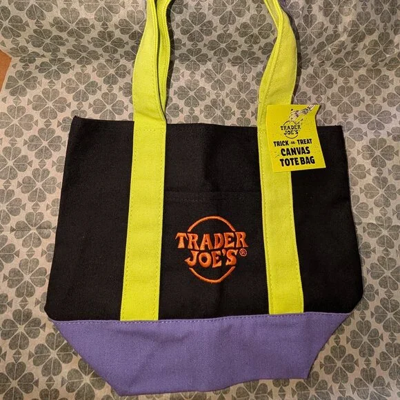 4 NWT Trader Joe's Trick or Treat Mini Totes - Picture 4 of 5